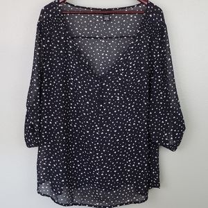 Plus Size Torrid Heart Blouse